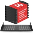 thumbnail image 1 of 10-Pack 1U Server Rack Shelf - Universal Device Server Rack Mounting Tray, 1 of 7