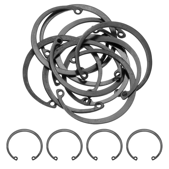 10 Pack2-1/16"(52mm) RetainingRingCirclip,SnapRingsC-Clips, Black