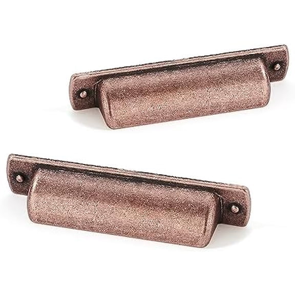 10 Pack 2-1/2"(64mm) Vintage Drawer Pulls Antique Copper Cabinet Bin Cup Pulls Kitchen Hardware Cabinet Handles Drawer Handles Knobs.$$Tools & Hardware Other