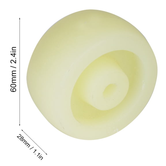 10-Pack 2.5-Inch White Polypropylene Caster Wheels, 25kg  Load, Anti-Skid Roller for Small Carts 10pcs 25kg white nylon