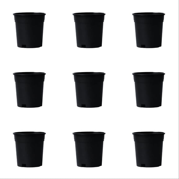 10 Pack 2 Gallon Nursery Pots - Flexible Containers for Starting, Succulents, Cuttings and Transplanting, Thickened Garden Pots for Indoor and Outdoor Use