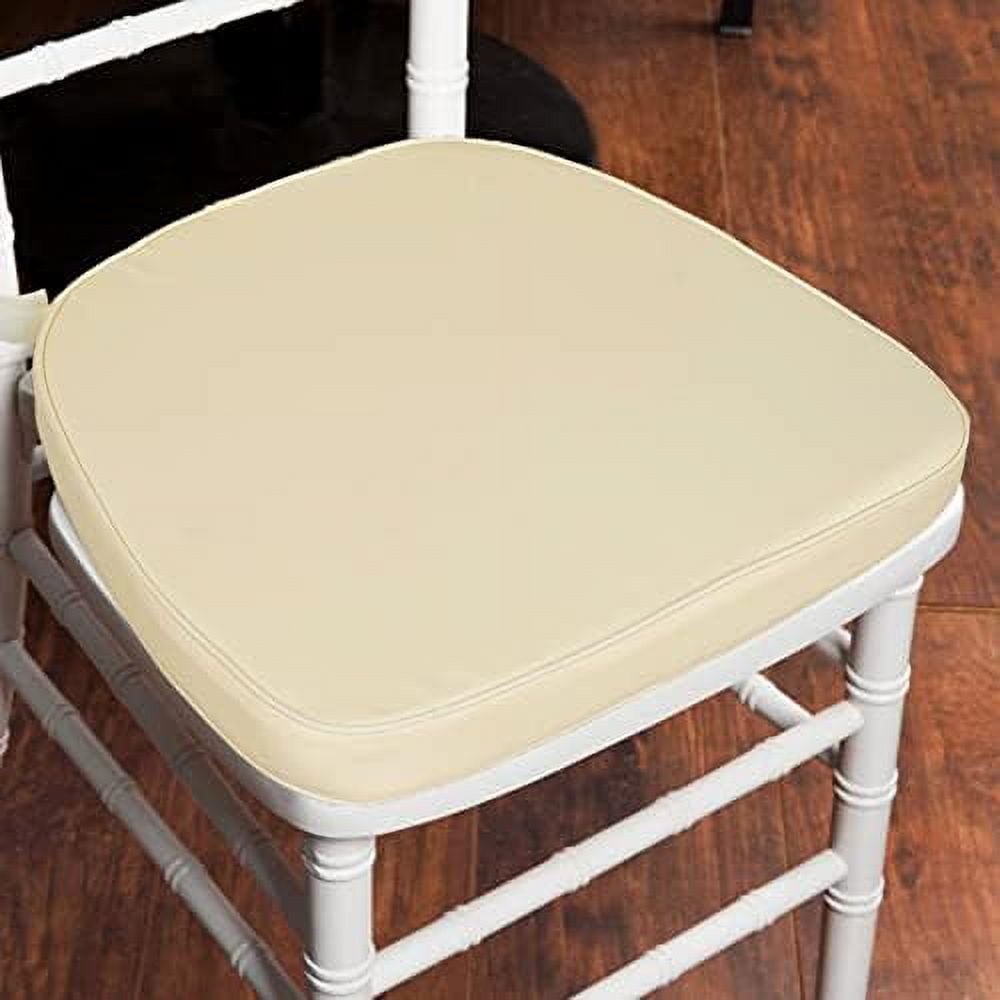 10 Pack | 2" Thick Ivory Chiavari Chair Pad, Memory Foam Seat Cushion ...
