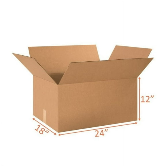 (10 Pack) 24x18x12 Shipping and Packing Box - Cardboard Quantity per Order: 10 Box Bundle (10 Boxes per Order of 1)
