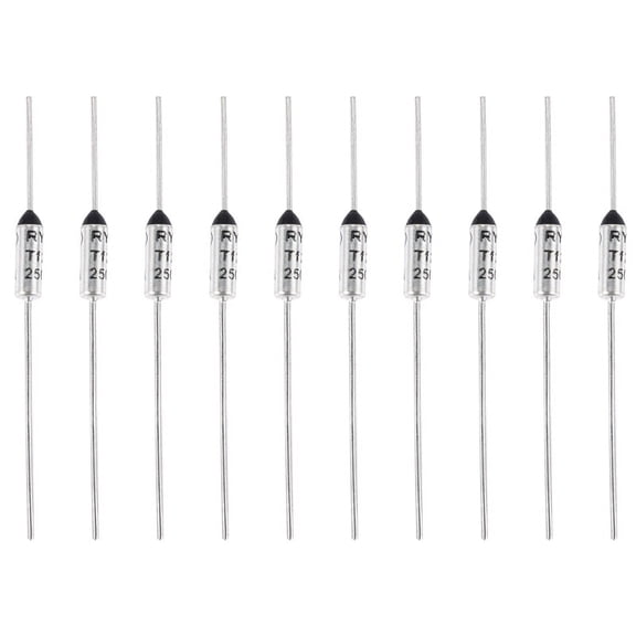10-Pack 250V 10A Temperature Thermal Fuses 240C Circuit Breaker Fuses for Home Appliances