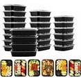 thumbnail image 1 of 10 Pack 28 Oz Meal Prep Containers Reusable Food Storage Disposable Plastic, 1 of 6