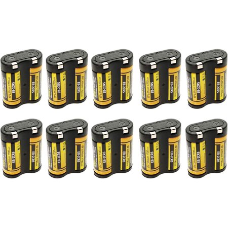(10-Pack) 2CR5 6V 1700mAh (Highest Capacity on The Market) Photo Lithium Battery Replaces 23-178, 23-266, 245, 245AA, 2CR5, 2CR5M, 2CR5R, 2R5, 5032GC, 5032LC