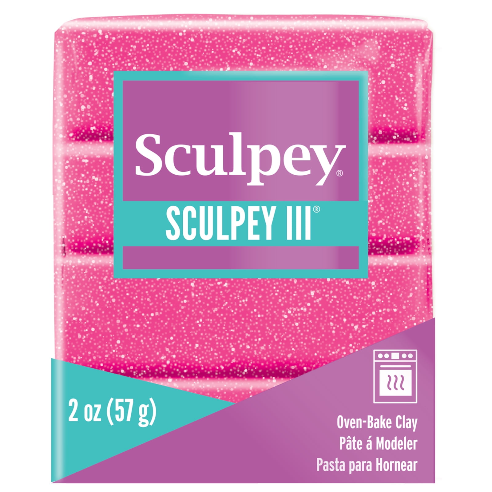 2oz. Sculpey III Glitter Oven-Bake Clay, 10 Pack