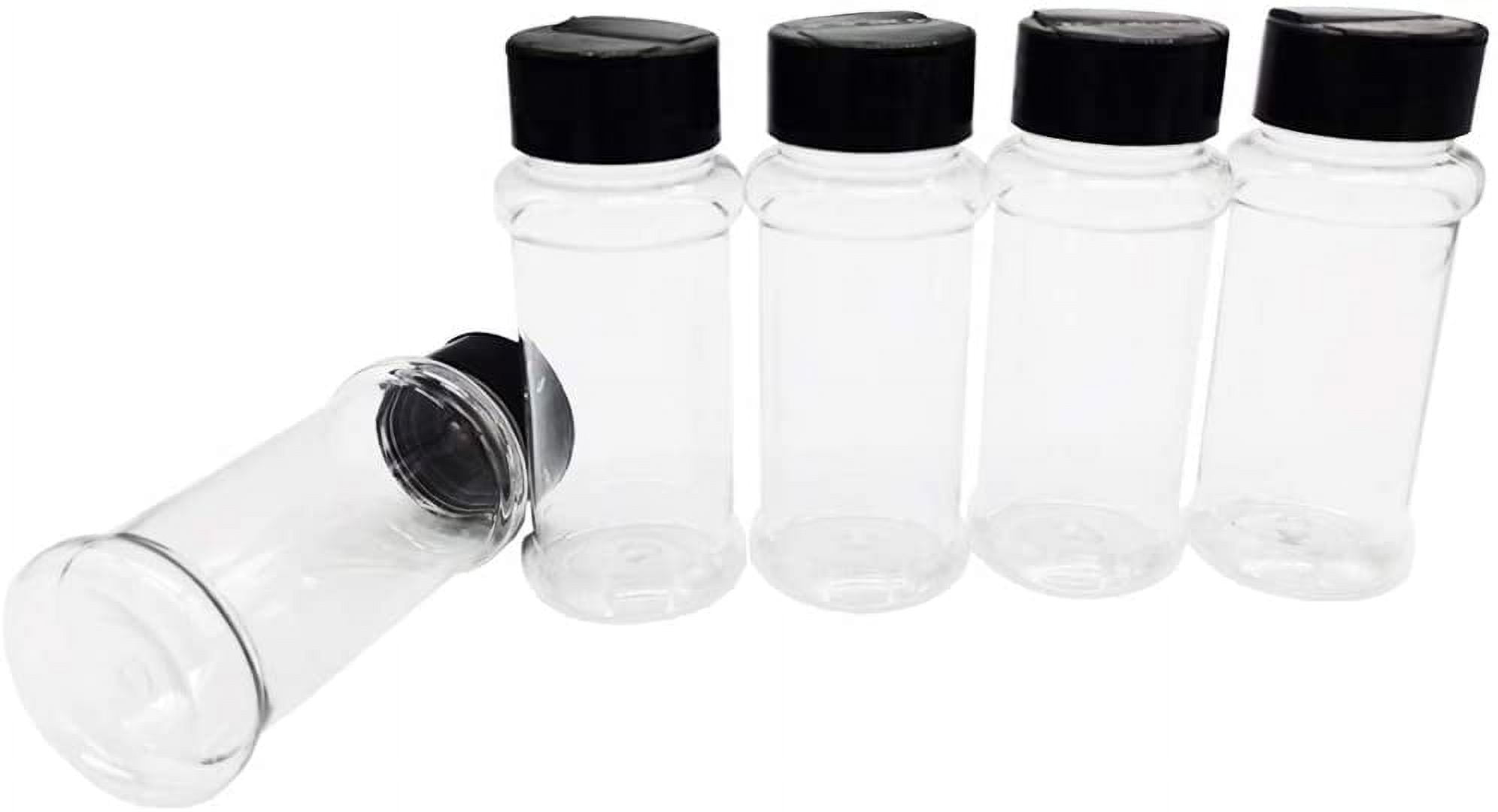 10pcs Empty Spice Bottles with Lid Reusable Plastic Containers for