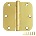 thumbnail image 1 of Design House 10-Pack 3.5" H x .625" Radius Butterfly Interior/Exterior Door Hinges, Satin Brass, 1 of 16