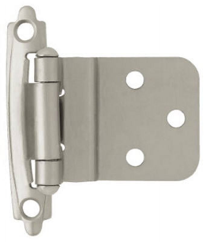 10 Pack 3/8 Satin Nickel Self-Closing Inset Hinge, Each 