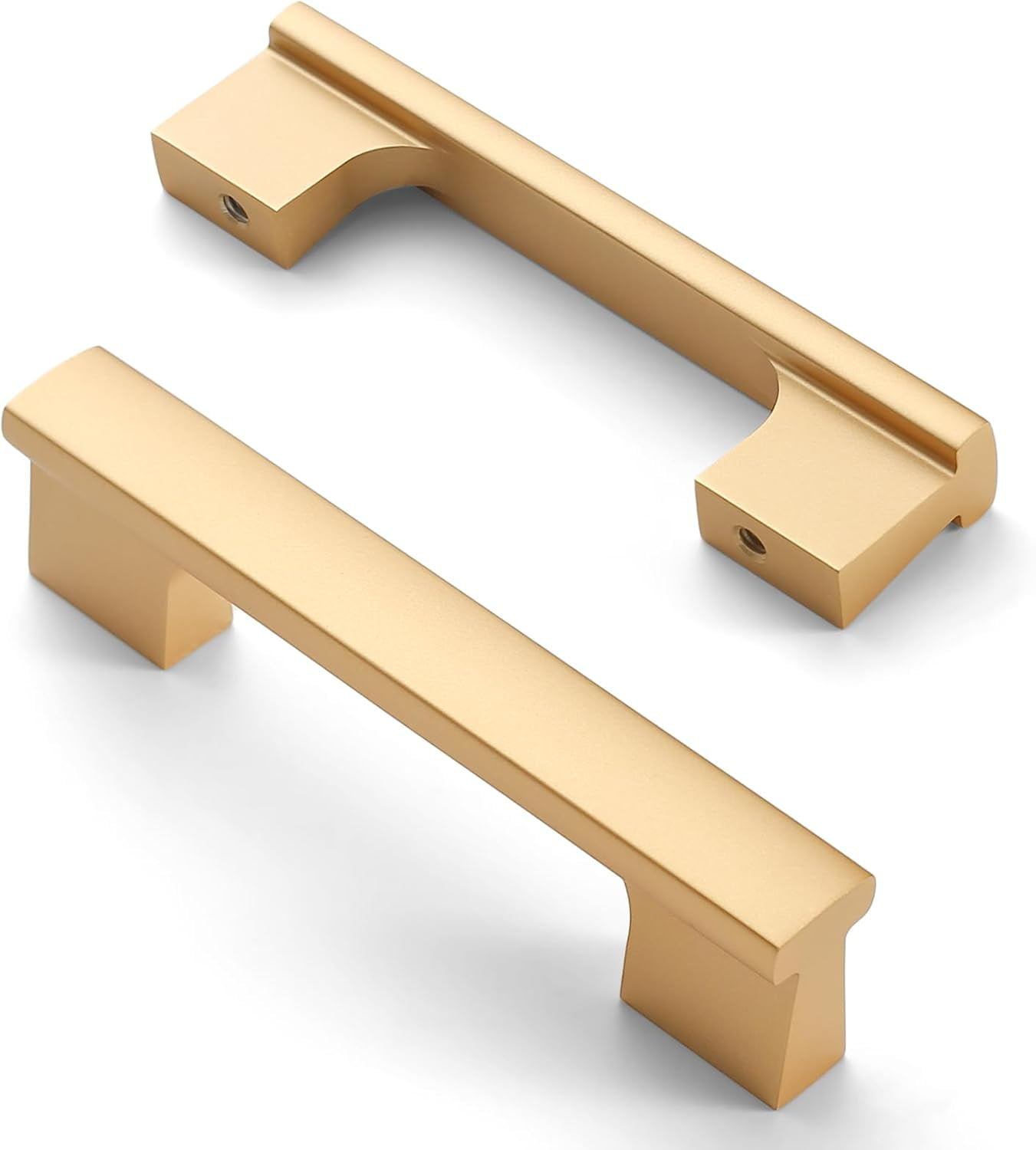 10 Pack 3 Inch(76mm) Brushed Gold Cabinet pulls Kitchen Cabinet Handles ...