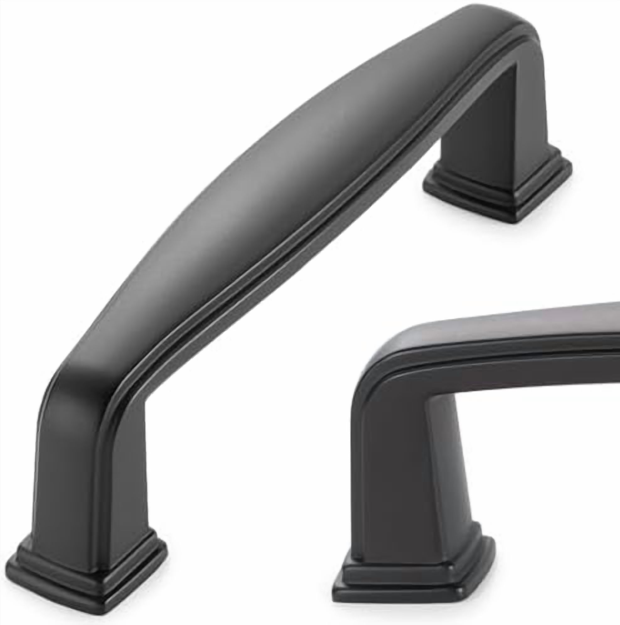 10 Pack 3 Inch Black Kitchen Cabinet Pulls Matte Black Cabinet Handles ...