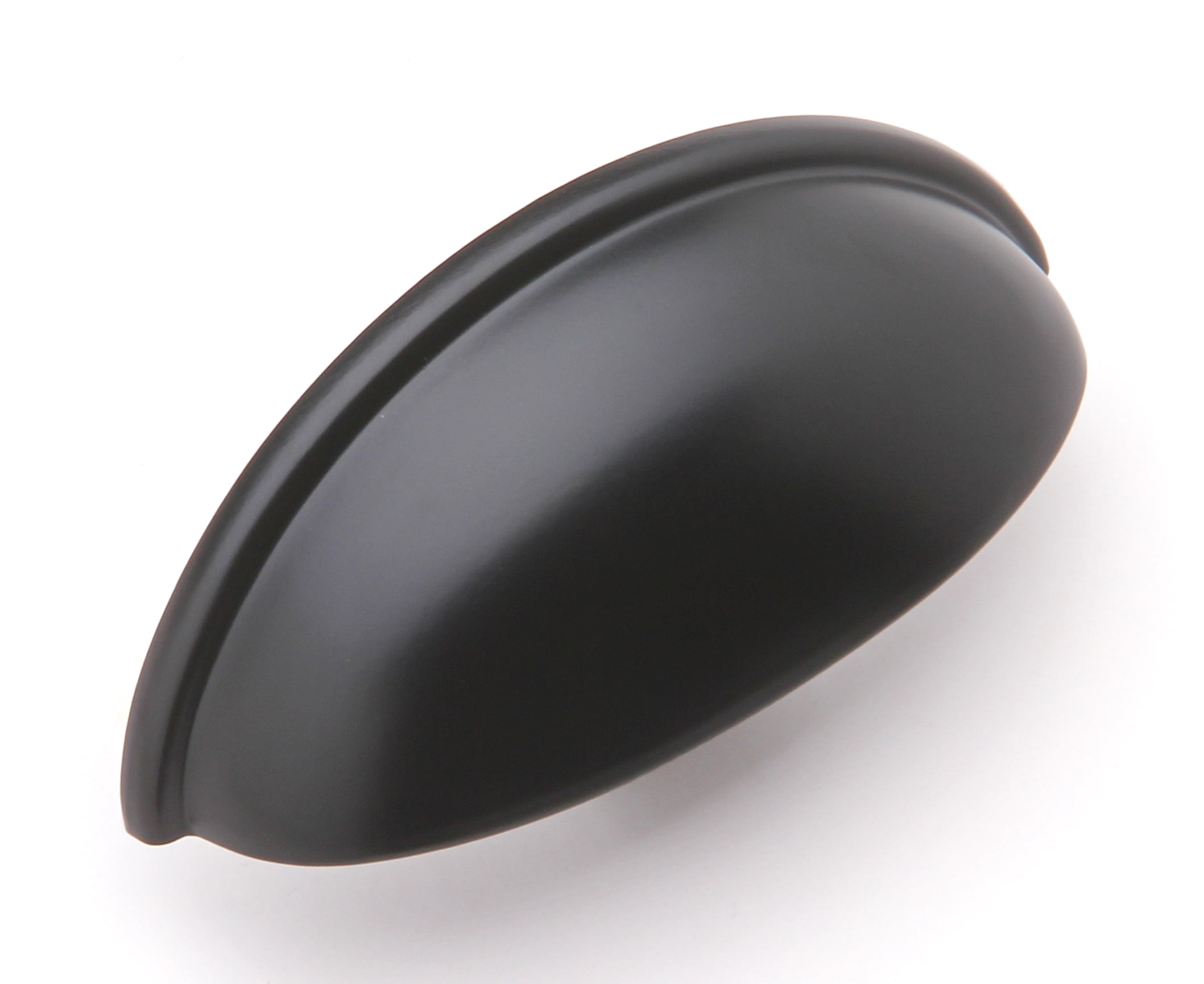 10 Pack 3" Inch Hole Centers Cabinet Bin Cup Drawer Cup Pulls Kitchen Hardware Handles, Black, by Silverline