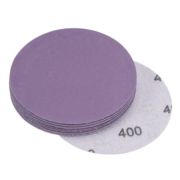 10 Pack 3-Inch Purple Sanding Discs 400 Grits Hook & Loop Professional Aluminum Oxide Sandpaper