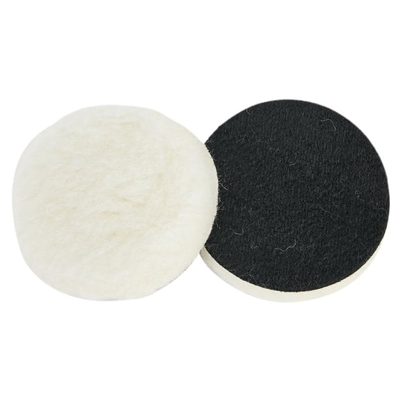 10 Pack 3 Inch Wool Polishing Pads Heavy Duty Buffer Discs with Hook