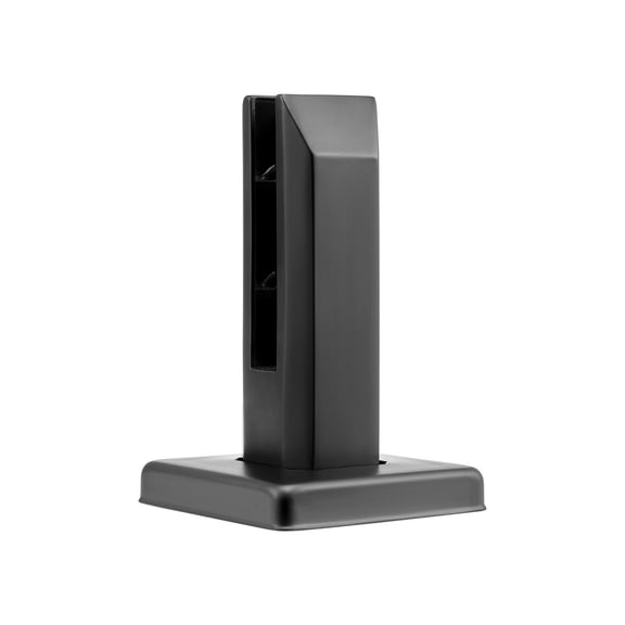 10 Pack 304 Stainless Steel Square Glass Railing Bracket Clamp for 0.31 to 0.47 Inch Tempered Glass 0.12 Inch Thick Balcony Garden Deck Stair Mounting