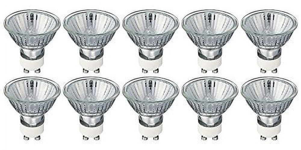 KOR 35W MR16 Flood Light Bulbs, GU10 Twist & Lock Base, 120V, Pack of 10