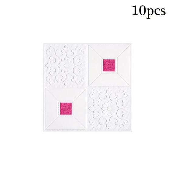 10-Pack 3D Brick Peel & Stick Wall Panels - Self-Adhesive Waterproof Wallpaper Tile for Accent Wall, DIY Home Makeover, Removable Decorative Foam Backsplash