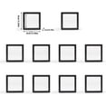 thumbnail image 1 of 10 Pack 3D Floating Frame Display Holder Stands, 3.54 in Floating Display Case Transparent PE Jewelry Storage Box Suspension Frame for Challenge Coin AA Medallions Medal, Black, 1 of 8