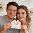 thumbnail image 1 of 10 Pack 3D Valentines Day Card,Valentine's Day Heart Design Greeting Cards with Envelopes,Valentine's Day Fresh Card Thank You And Blessing Small Card,B-Orange,B-Orange, 1 of 4