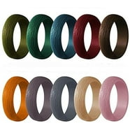 Forthee Silicone Wedding Ring For Men, Mens' Rubber Wedding Engagement Bands, Size 12