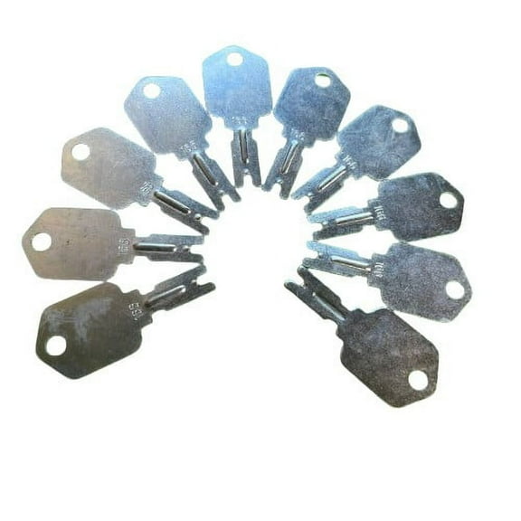 10 Pack 4# 166 51335040 186304 090-32025 090-32060 Ignition Key fits Clark Yale Hyster Komatsu Gradall Gehl Crown Forklift
