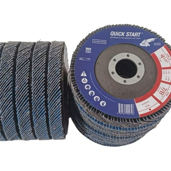 10 Pack - 4.5" x 7/8" XL High Density Zirconia Flap Discs Jumbo Grinding Wheels