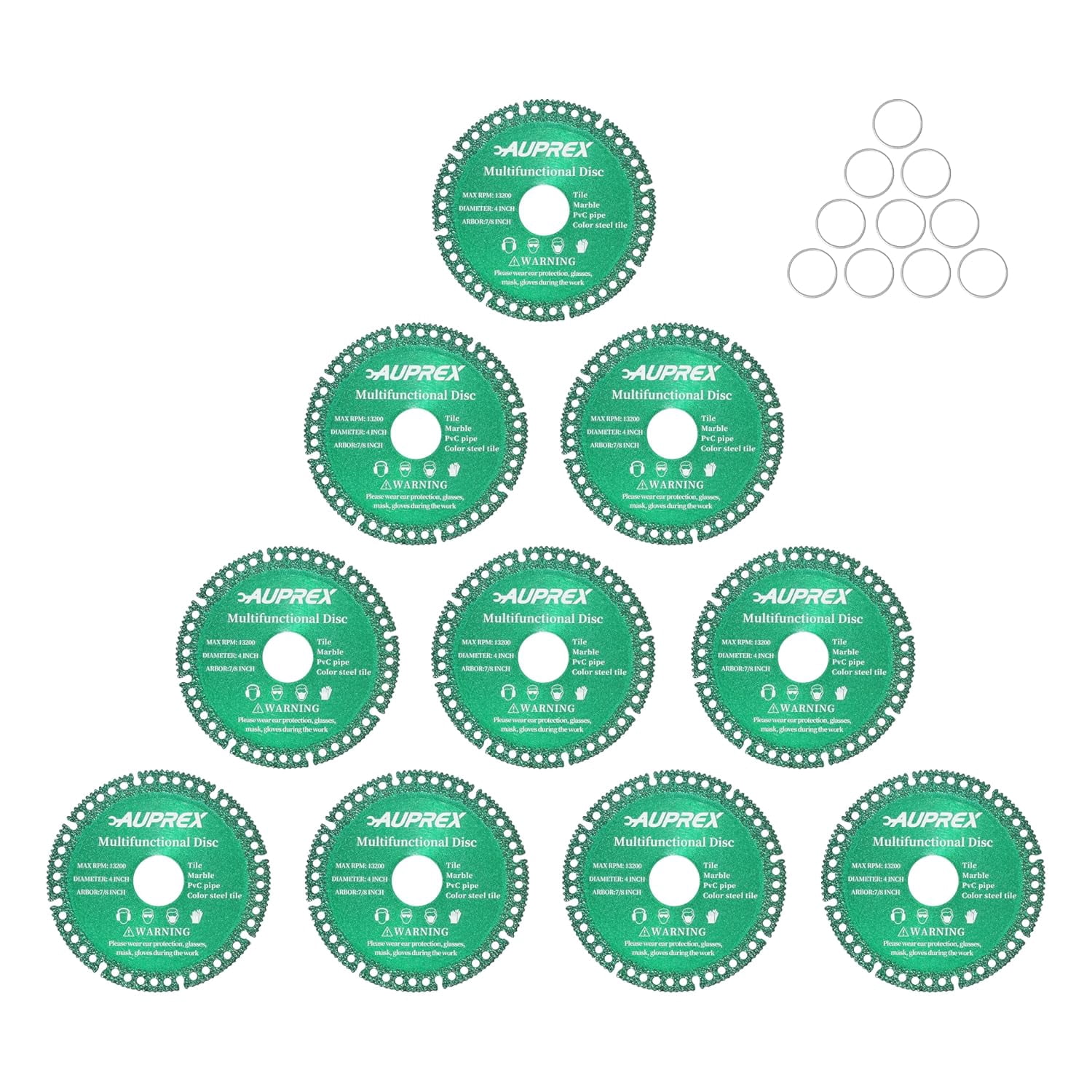 10 Pack 4 Inch Indestructible Disc for Grinder, Cutting Disc Compatible ...