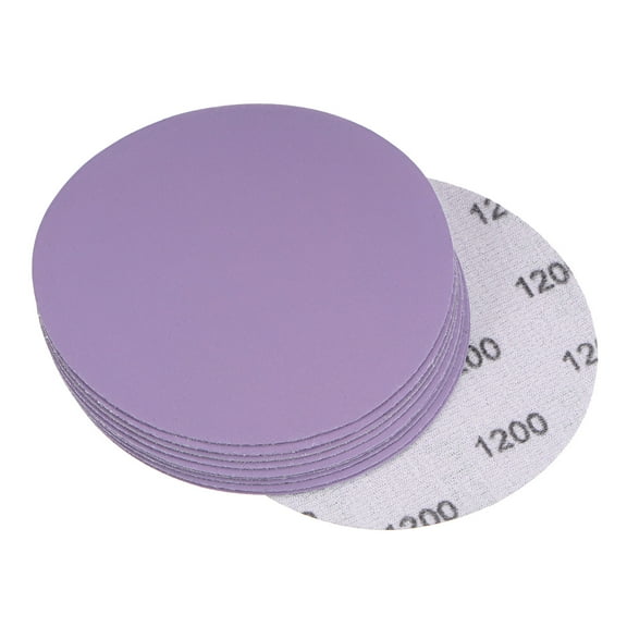 10 Pack 4-Inch Purple Sanding Discs 1200 Grits Hook & Loop Professional Aluminum Oxide Sandpaper