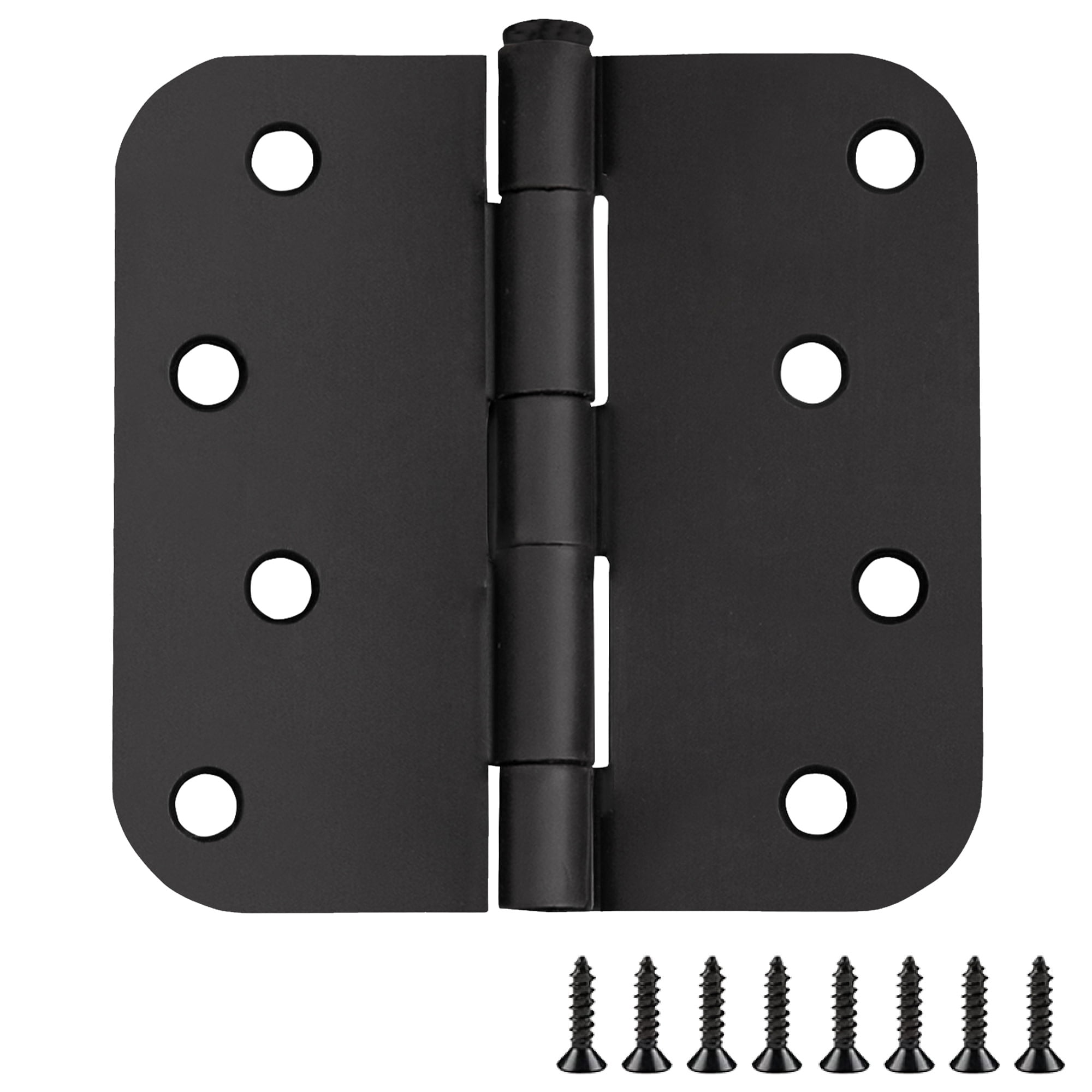 Design House 10-Pack 4" H x .625" Radius Butterfly Interior/Exterior Door Hinges, Matte Black