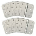 thumbnail image 1 of Design House 10-Pack Heavy Duty Steel 4" x 4" Interior Door Hinges with 5/8" Radius, Satin Nickel, 1 of 12