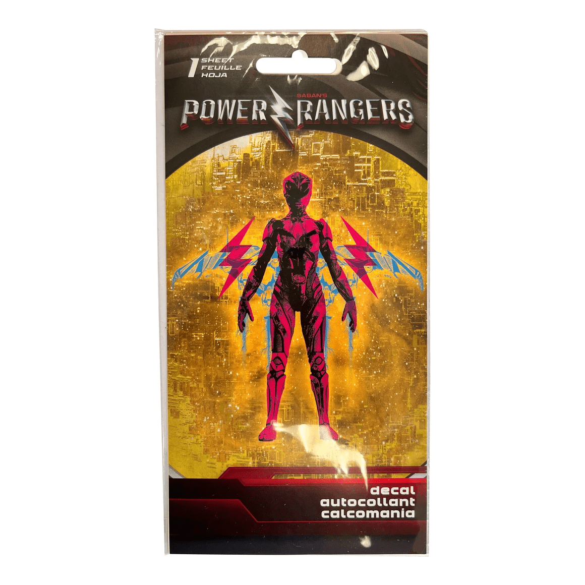 10 Pack 4 in x 8 in Pink Ranger Adhesive Decal Sticker, Bold Female ...