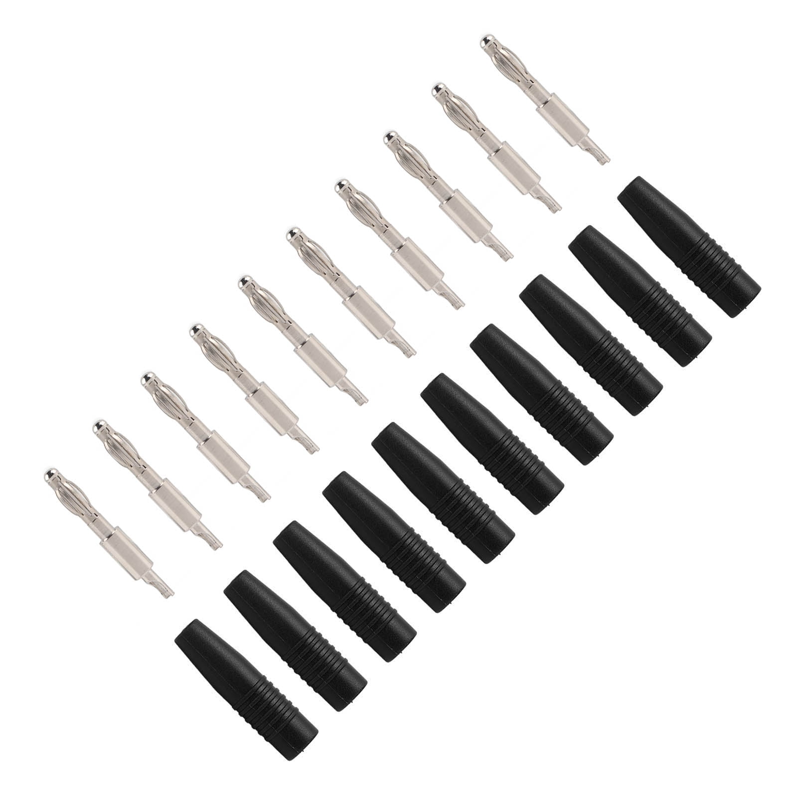 Multimeter Plug Adapter 10-Pack 4mm Banana Plug DIY Solder Connector 22.040 Male Adapter for ...