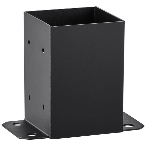 Dranite 10-Pack 4x4 Post Anchor Brackets, Heavy Duty Ground Spike for Wood Fence Posts