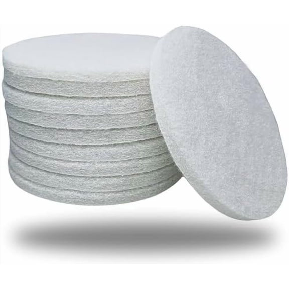 10 Pack 5" 2000 Grit Non-Scratch Polishing Pad Hook & Loop Discs, Non-Abrasive Finishing Pads, Buff & Polish Finished Surfaces,  Oil & Wax Application, 5 Inch Orbital Sander Polishing Pad