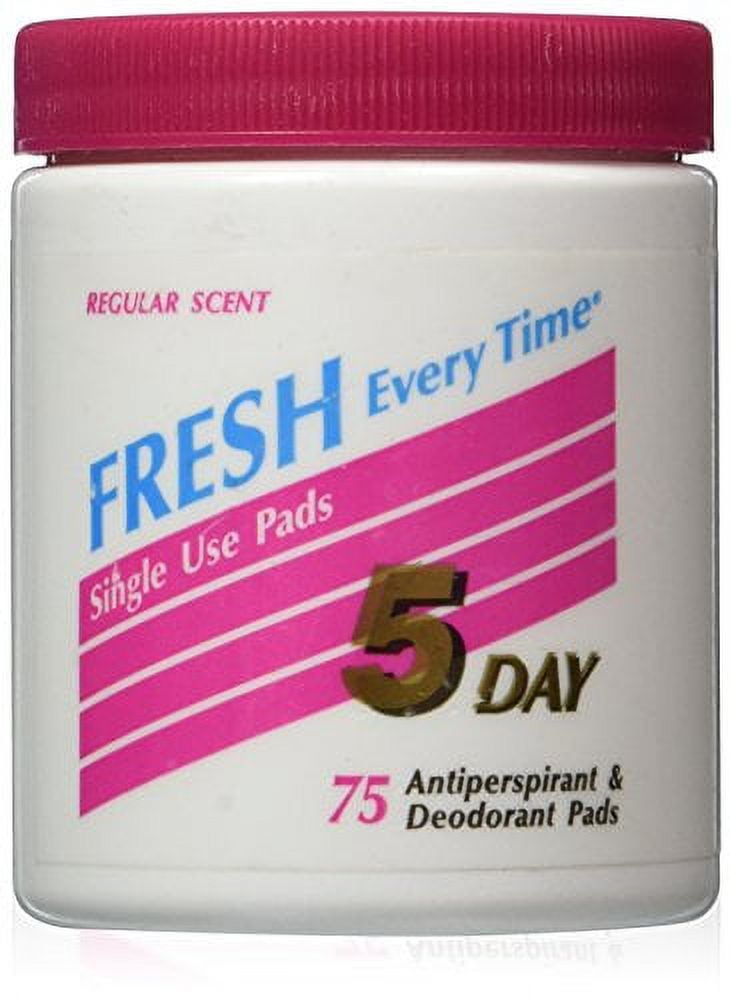 5-day Fresh Every Time Antiperspirant Deodorant Pads, 75 ct, 10 Pack