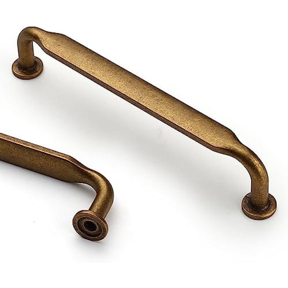 10 Pack 5 Inch(128mm) Antique Brass Kitchen Cabinet Handles, Cabinet Pulls Kitchen Cabinet Hardware for Cupboard Drawer Pulls