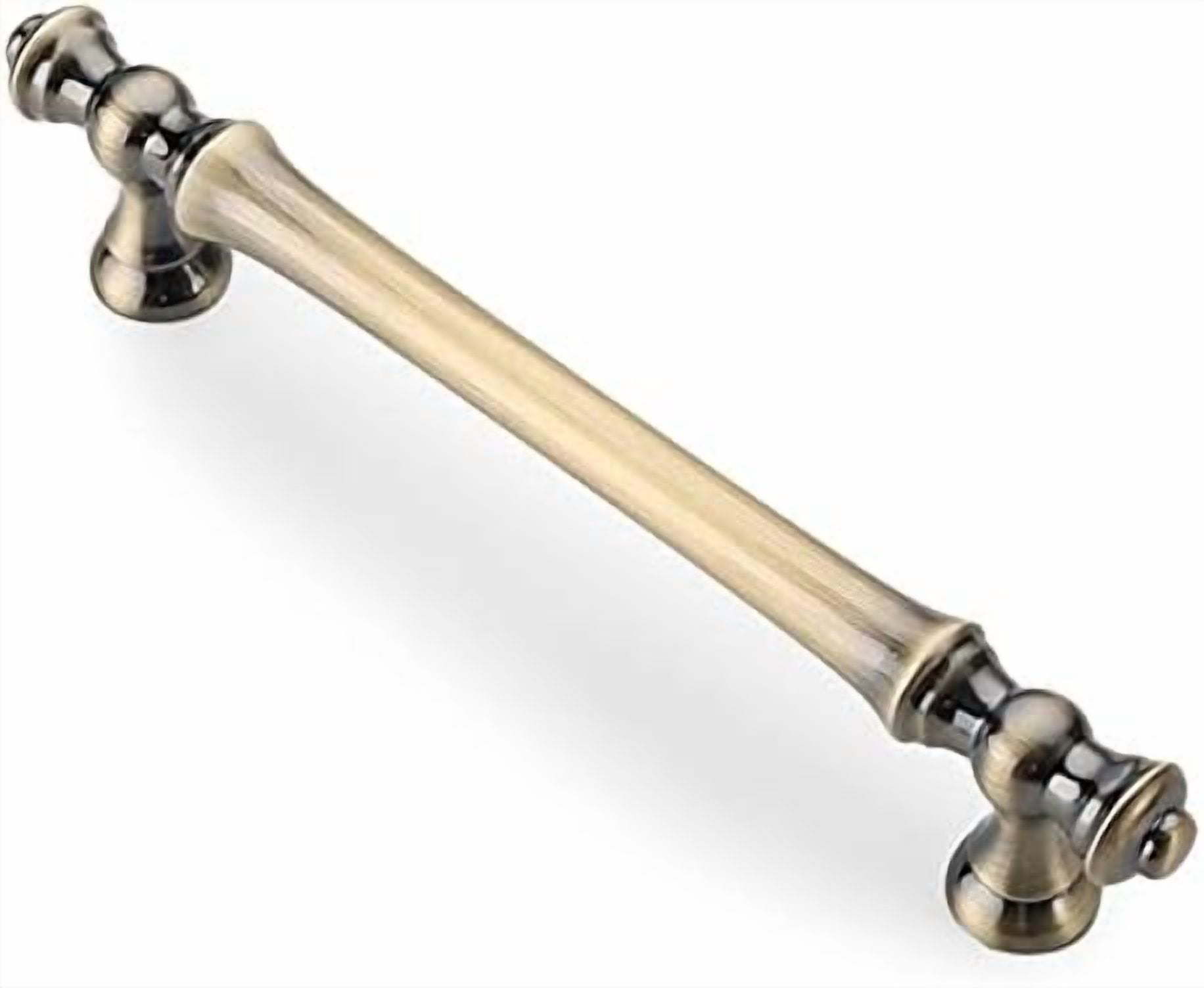 10 Pack 5 Inch(128mm) Brushed Antique Brass Kitchen Cabinet Handles, Cabinet Pulls Kitchen Cabinet Hardware for Cupboard Drawer Pulls