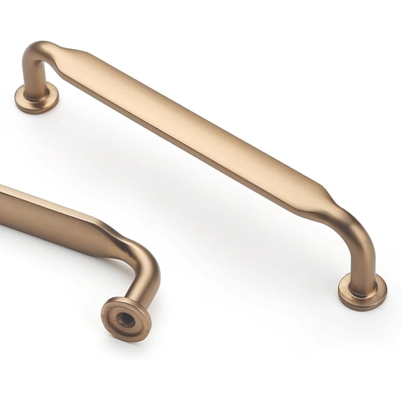 10 Pack 5 Inch(128mm) Champagne Bronze Kitchen Cabinet Handles, Cabinet Pulls Kitchen Cabinet Hardware for Cupboard Drawer Pulls
