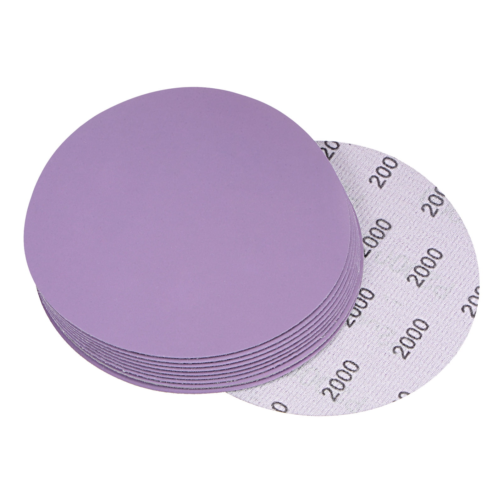 10 Pack 5Inch Purple Sanding Discs 2000 Grits Hook & Loop Professional