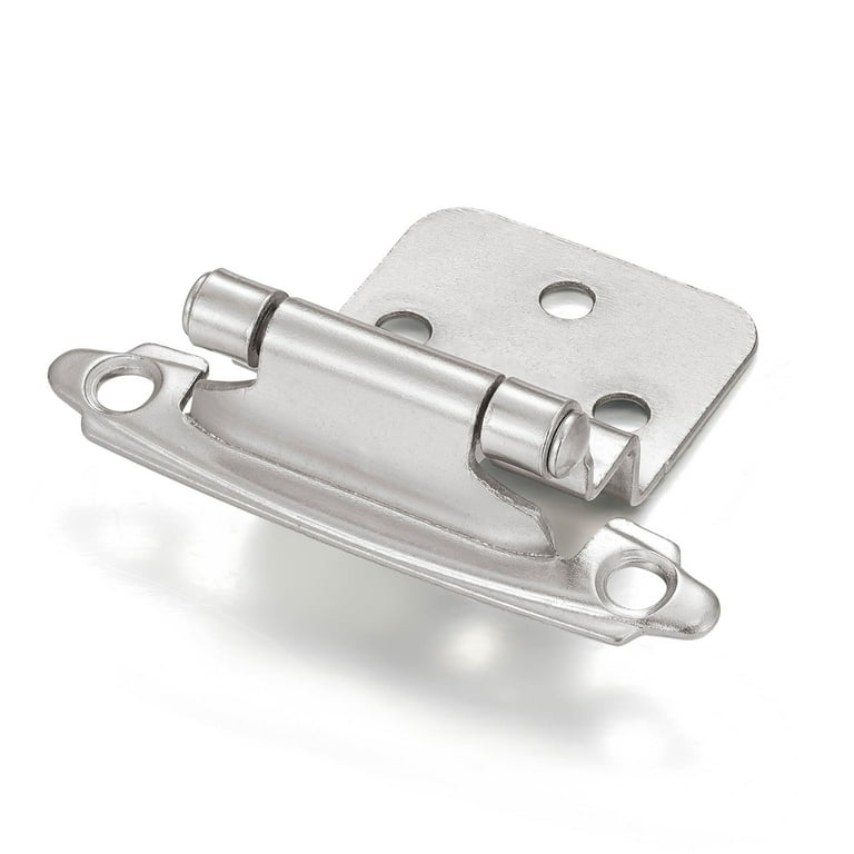 Brushed Satin Nickel Flush Hinge (6-Pair)
