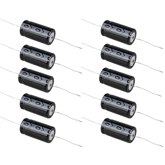 10 Pack 50V 47µF Aluminum Electrolytic Axial Lead Capacitor