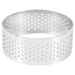 6pcs,3.15 Inch Tart Ring, Perforated Tart Rings for Baking