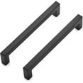 10 Pack 61/4 Inch Kitchen Square Handles Matte Black
