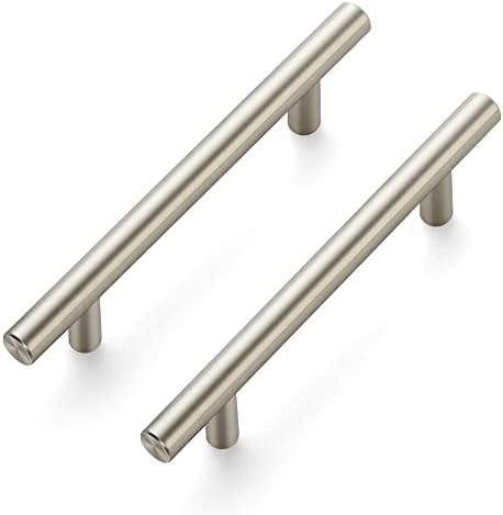10 Pack 6-3/8 inch Cabinet Pulls Brushed Nickel Stainless Steel Kitchen ...