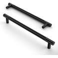 thumbnail image 1 of 10 Pack 6.3 Inch(160mm) Matte Black Cabinet Pulls Knurled Cabinet Handles Cupboard Handles Kitchen Cabinet Hardware for Cupboard Drawer Pulls, 1 of 6
