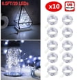 thumbnail image 1 of 10 Pack 6.6ft 20 LEDs Battery Operated Mini LED Copper Wire String Fairy Lights, 1 of 6