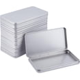 thumbnail image 1 of 10 Pack 6.7x3.5 Large Rectangle Metal Tin Cans Platinum Tin-Plated Box with Lids for Gifts Party Favors and Other Accessories, 1 of 6