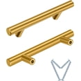 thumbnail image 1 of 10 Pack 6 inch Golden Drawer Pulls 3.75 inch Hole Center Stainless Steel Cabinet Pulls, 1 of 6