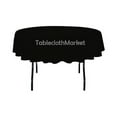 thumbnail image 1 of 10 Pack 60" Inch round Polyester Tablecloth 24 COLOR Table Cover Wedding Event", (Color: Black), 1 of 1